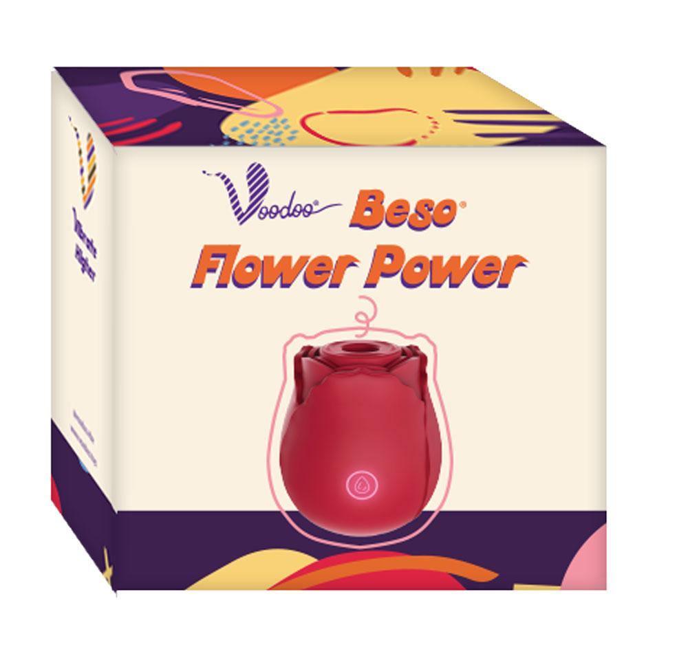 Voodoo Beso Flower Power - Red - My Sex Toy Hub