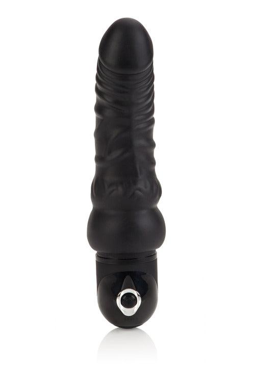 Waterproof Power Stud Curvy Dong - Black - My Sex Toy Hub