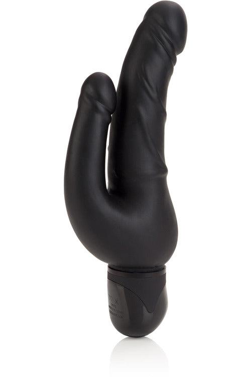 Waterproof Power Stud Over and Under Dong - Black - My Sex Toy Hub