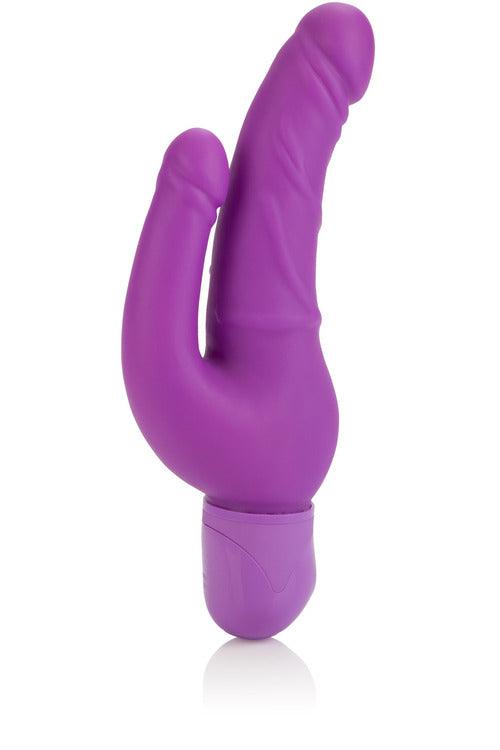 Waterproof Power Stud Over and Under Dong - Purple - My Sex Toy Hub