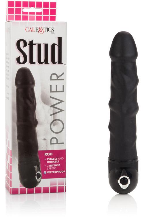 Waterproof Power Stud Rod Dong - Black - My Sex Toy Hub