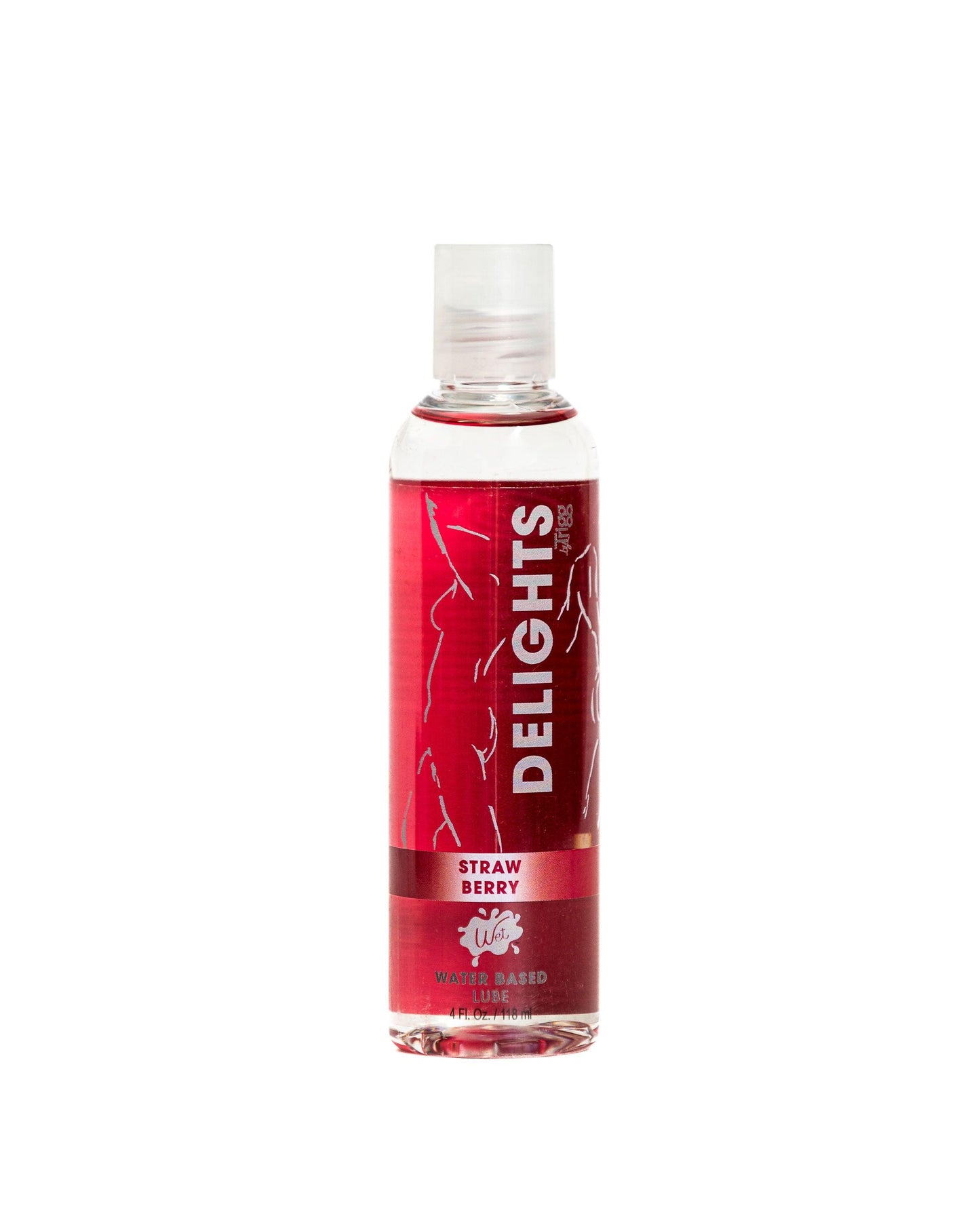 Wet Delicious Oral Play - Strawberry - Waterbased Flavored Lubricant 4 Oz - My Sex Toy Hub