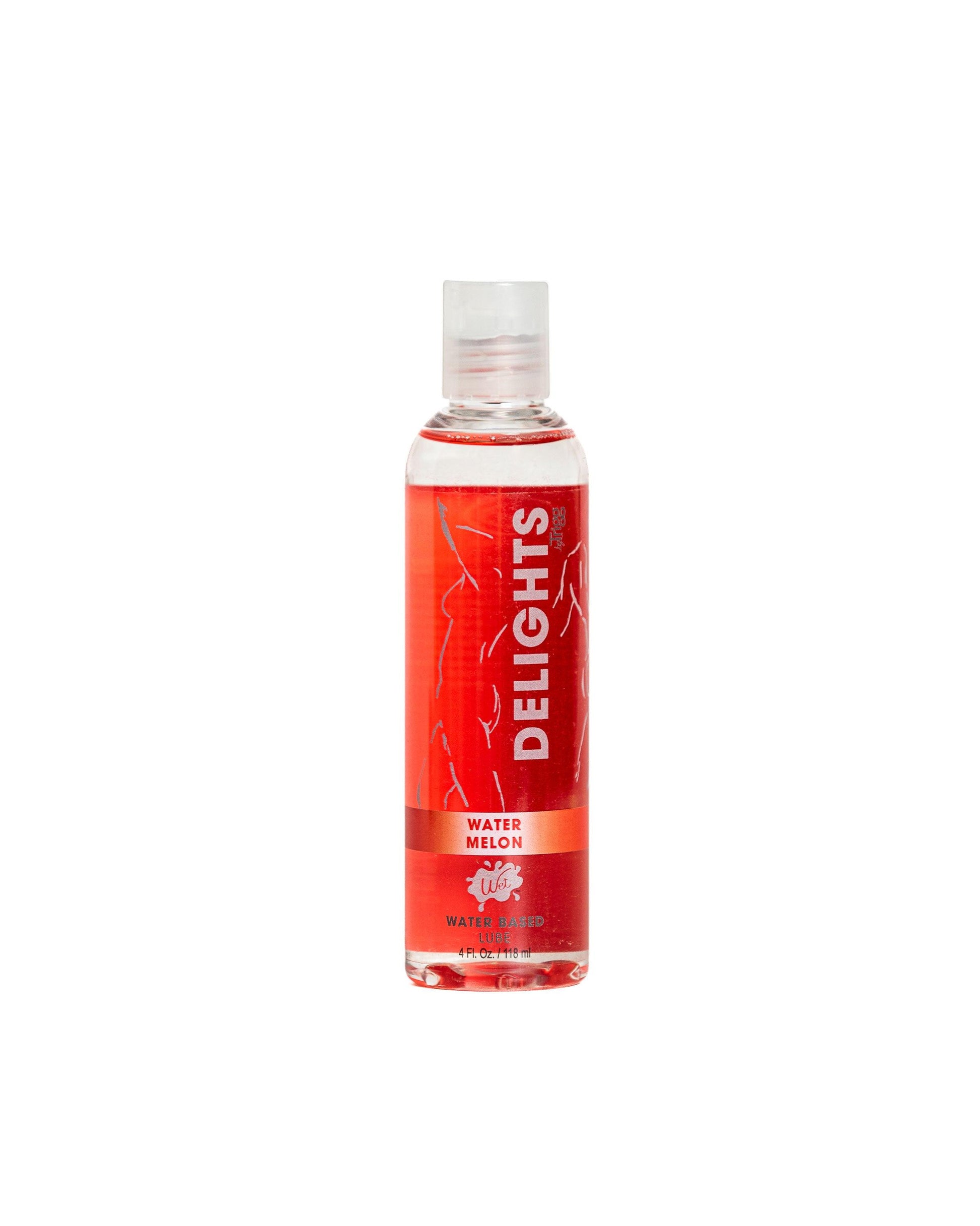 Wet Delicious Oral Play - Watermelon - Waterbased Flavored Lubricant 4 Oz - My Sex Toy Hub