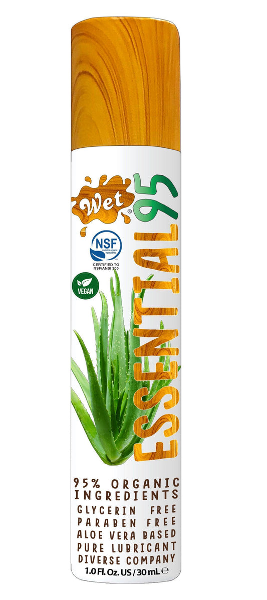Wet Essential95 Certified 95% Organic Aloe Based Lubricant - 1 Fl. Oz. - My Sex Toy Hub