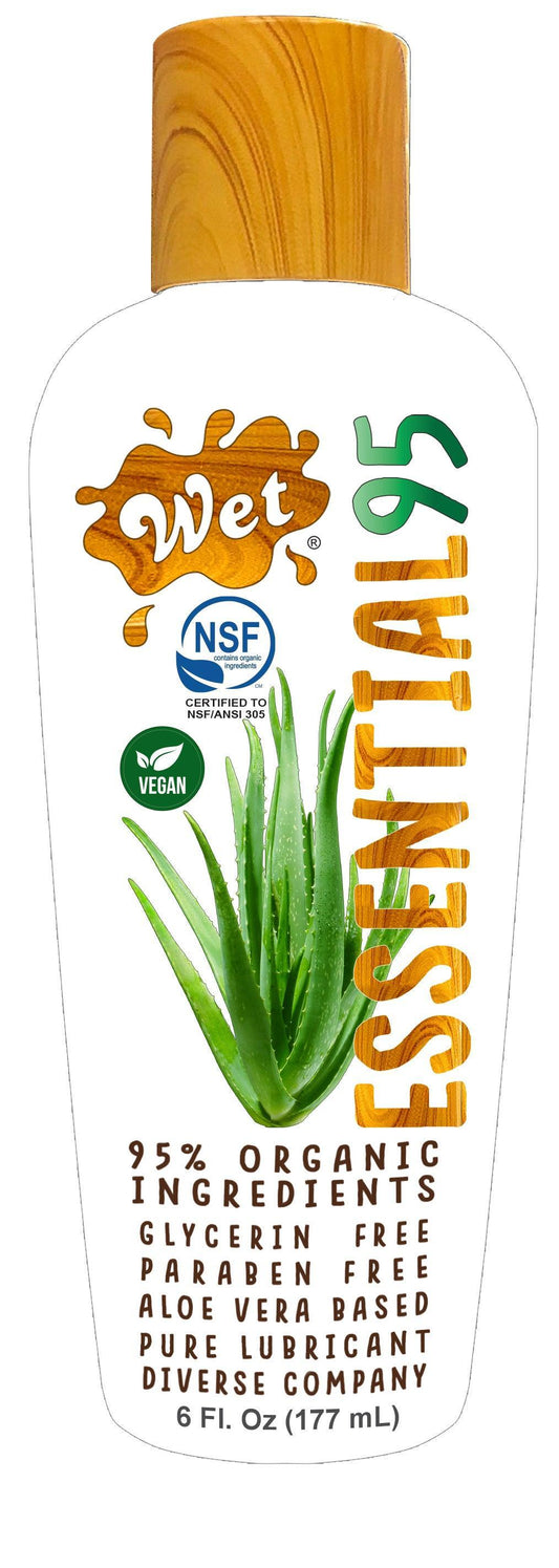 Wet Essential95 Certified 95% Organic Aloe Based Lubricant - 6 Fl. Oz. - My Sex Toy Hub