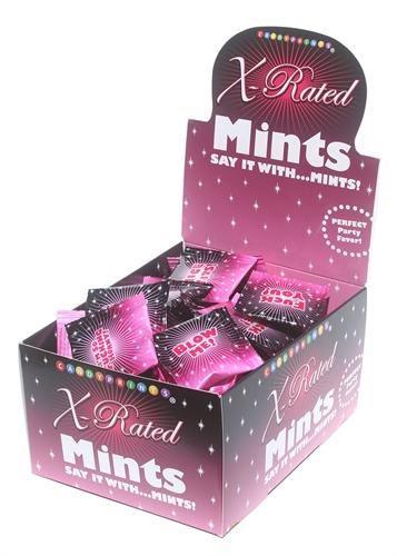 X-Rated Mints - 100 Piece p.o.p Display - 3.1g Bags - My Sex Toy Hub