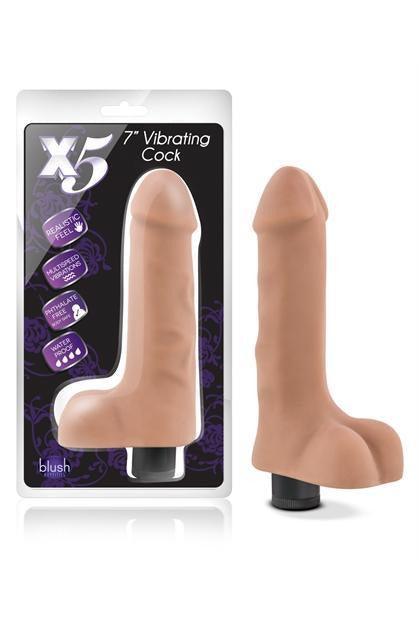 X5 Plus 7" Vibrating Cock - Latin - My Sex Toy Hub
