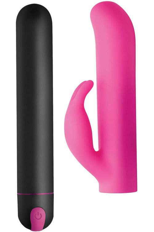 Xl Bullet and Rabbit Sleeve - Pink - My Sex Toy Hub