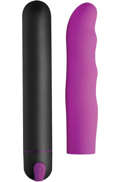 Xl Bullet and Wavy Sleeve - Purple - My Sex Toy Hub