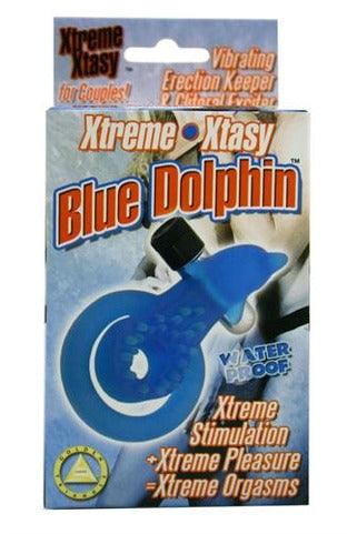 Xtreme Xtasy Ring Dolphin C-Ring - Blue - My Sex Toy Hub