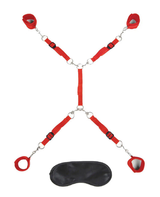 7 Pc Bed Spreader - Red - My Sex Toy Hub