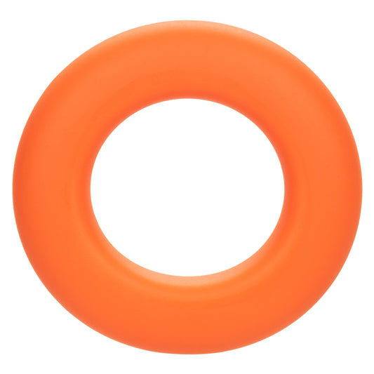 Alpha Liquid Silicone Prolong Large Ring - Orange - My Sex Toy Hub
