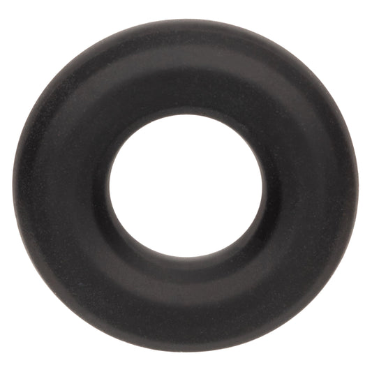 Alpha Liquid Silicone Prolong Medium Ring - Black - My Sex Toy Hub