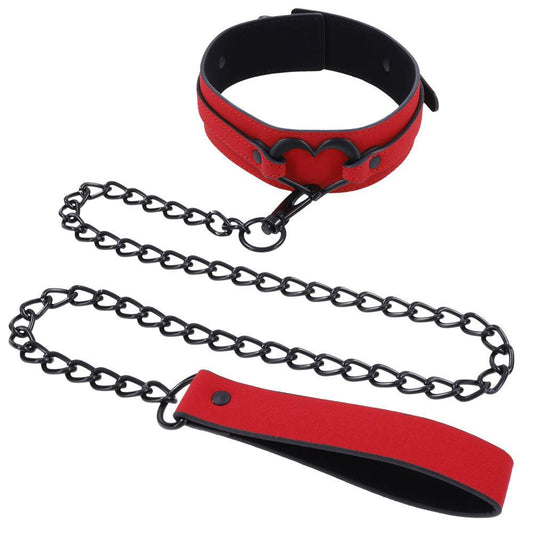 Amor Collar and Leash - Red - My Sex Toy Hub