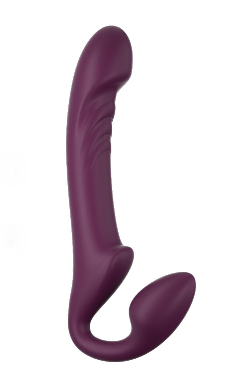 Bliss - Rotating Head Strapless Strap on - Red Wine - My Sex Toy Hub