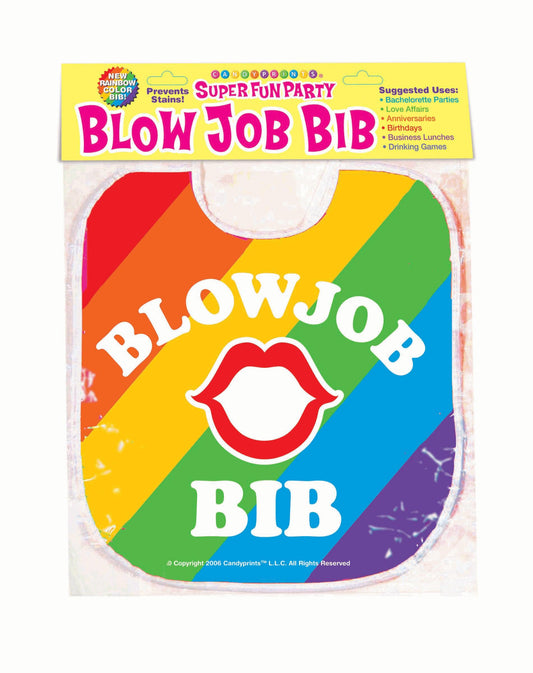 Blow Job Bib - Rainbow - My Sex Toy Hub