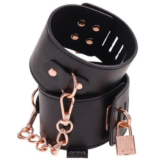 Brat Locking Cuffs - Black - My Sex Toy Hub
