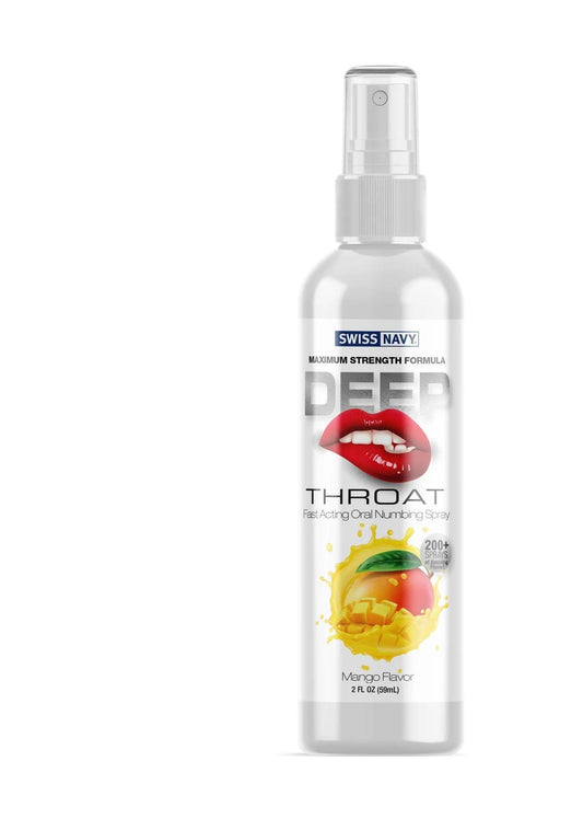 Swiss Navy Deep Throat Spray - Mango - 2 Oz - My Sex Toy Hub