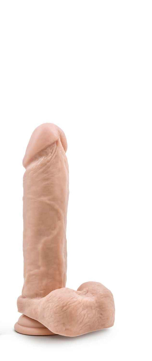 Dr. Skin Silicone - Dr. Julian - 9 Inch Dildo With Suction Cup - Vanilla - My Sex Toy Hub