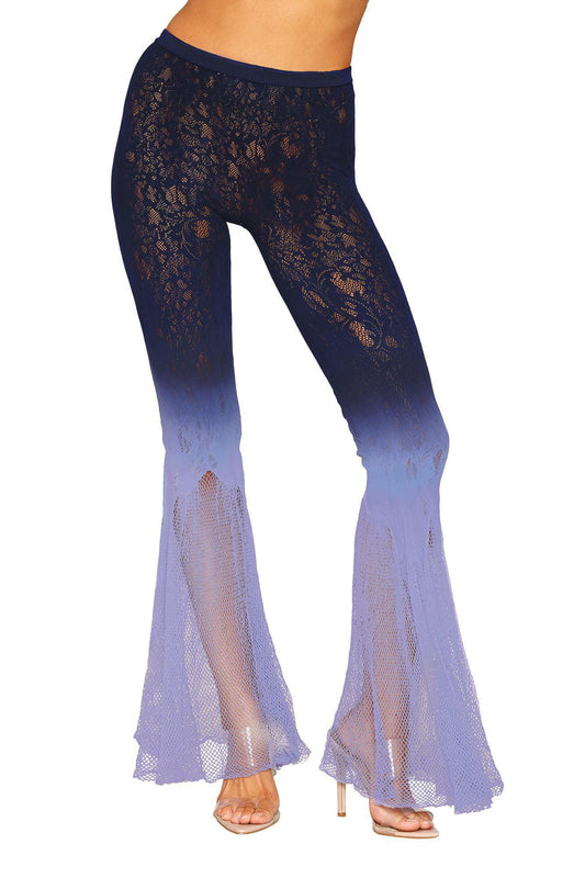 Flair Leg Pantyhose - One Size - Denim/hydrangea - My Sex Toy Hub
