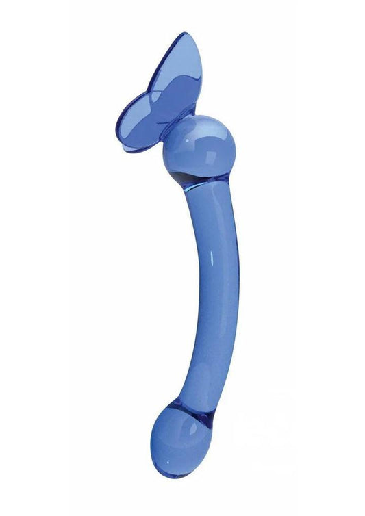 Glass Menagerie - Butterfly Glass G-Spot - Dark Blue - My Sex Toy Hub