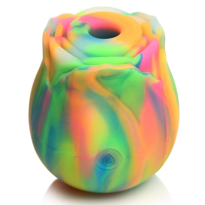 Glow Rose Glow-in-the-Dark Rose Clit Stimulator - Rainbow - My Sex Toy Hub