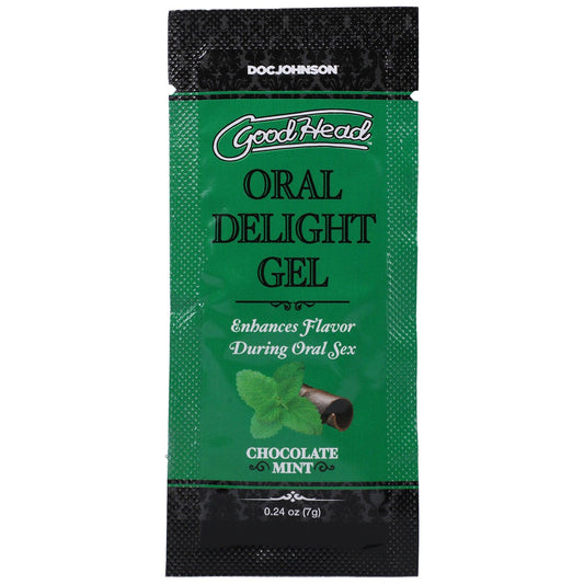 Goodhead - Oral Delight Gel - Chocolate Mint - 0.24 Oz - My Sex Toy Hub