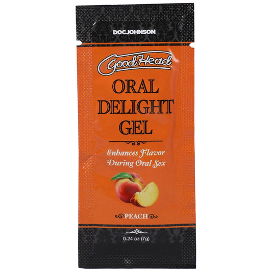Goodhead - Oral Delight Gel - Peach - 0.24 Oz - My Sex Toy Hub