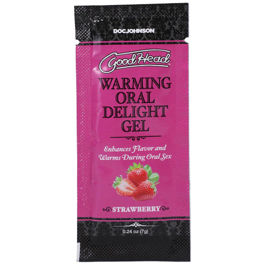 Goodhead - Warming Oral Delight Gel - Strawberry - 0.24 Oz - My Sex Toy Hub