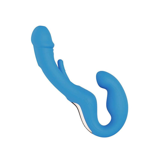Harmony Duo App-Controlled Strapless Strap-on - Blue - My Sex Toy Hub