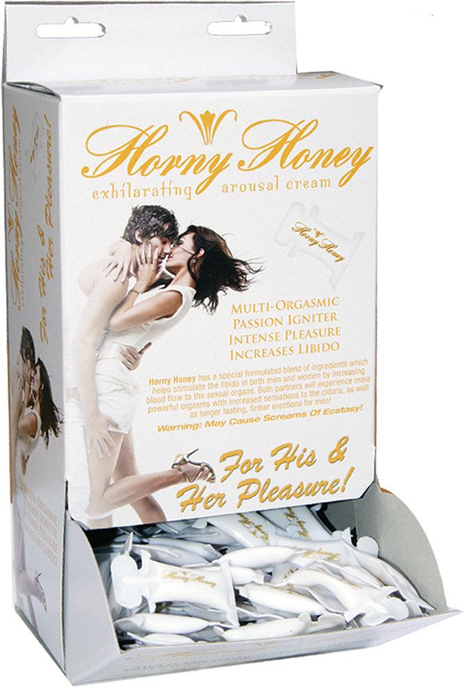 Horny Honey Stimulating Arousal Gel - 144 Piece Display - 2 Cc. Pillow Packs - My Sex Toy Hub
