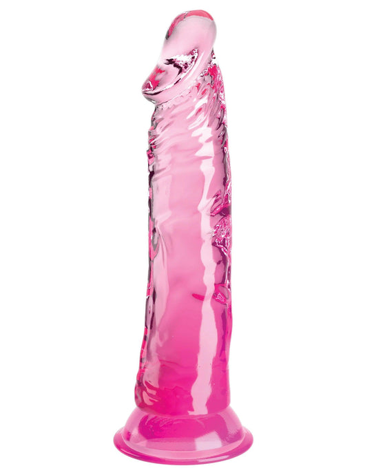 King Cock Clear 8 Inch - Pink - My Sex Toy Hub