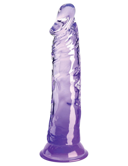 King Cock Clear 8 Inch - Purple - My Sex Toy Hub