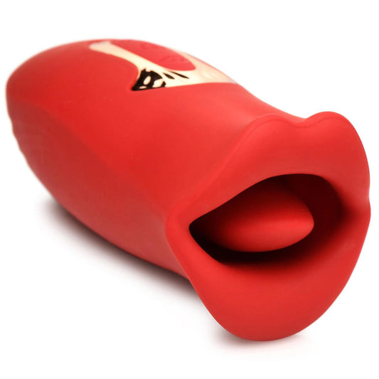 Lickgasm Kiss and Tell Mini Kissing and Vibrating Clitoral Stimulator - Red - My Sex Toy Hub