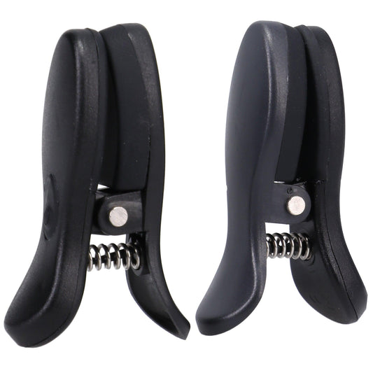 Merci - Vibro Grippers - Wireless Vibrating Nipple Clamps With Rechargeable Case - Black - My Sex Toy Hub