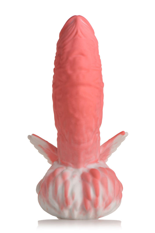 Pegasus Pecker Winged Silicone Dildo - Pink/white - My Sex Toy Hub