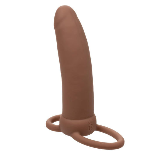 Performance Maxx Rechargeable Thick Dual Penetrator - Brown - My Sex Toy Hub