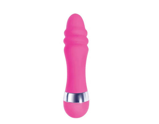 Pinkies Silicoat Mini-Vibe - Ridgy - Pink - My Sex Toy Hub