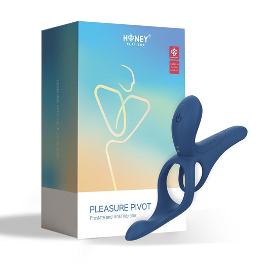 Pleasure Pivot - App Controlled - Couples Vibrator - Navy Blue - My Sex Toy Hub