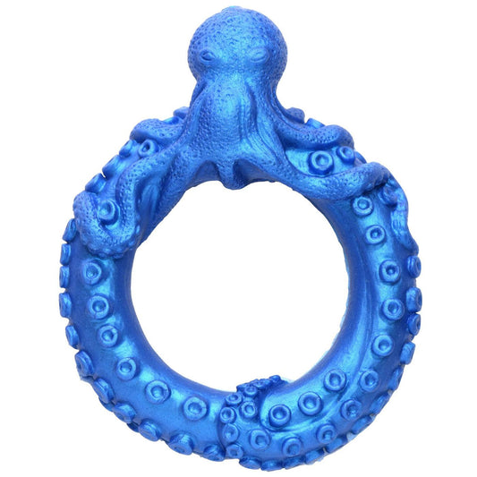 Poseidon's Octo-Ring Silicone Cock Ring - Blue - My Sex Toy Hub