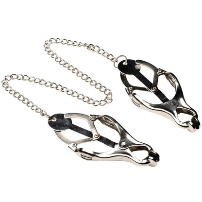 Primal Spiked Clover Nipple Clamps - Silver - My Sex Toy Hub