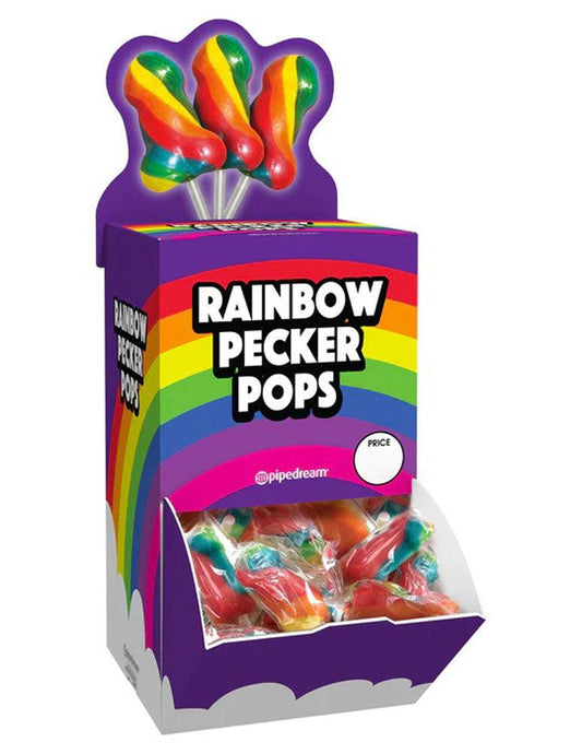 Rainbow Pecker Pops - 72 Count Fishbowl - My Sex Toy Hub