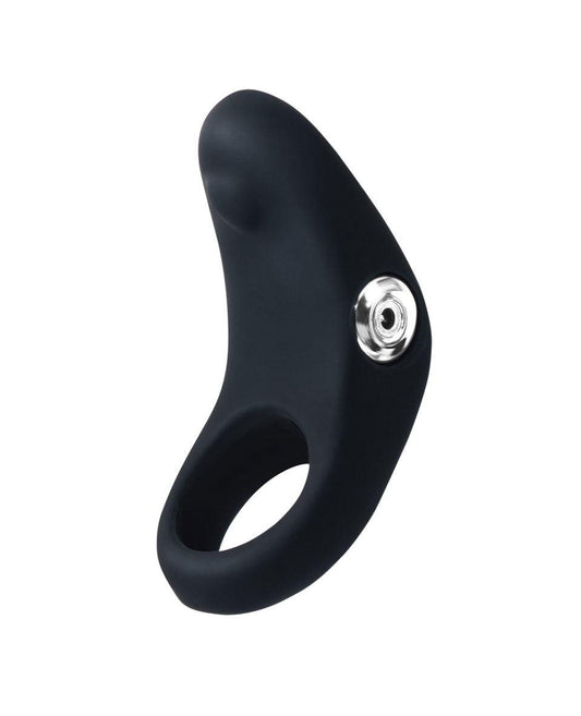 Rev Rechargeable Vibrating C-Ring - Black - My Sex Toy Hub