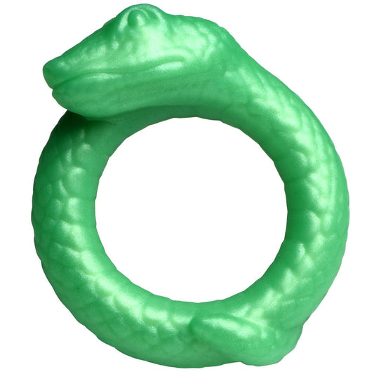 Serpentine Silicone Cock Ring - Green - My Sex Toy Hub