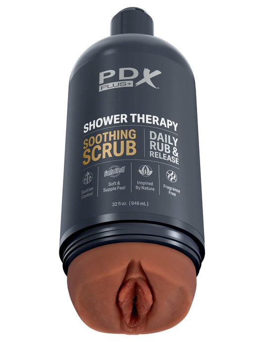 Shower Therapy - Soothing Scrub - Brown - My Sex Toy Hub