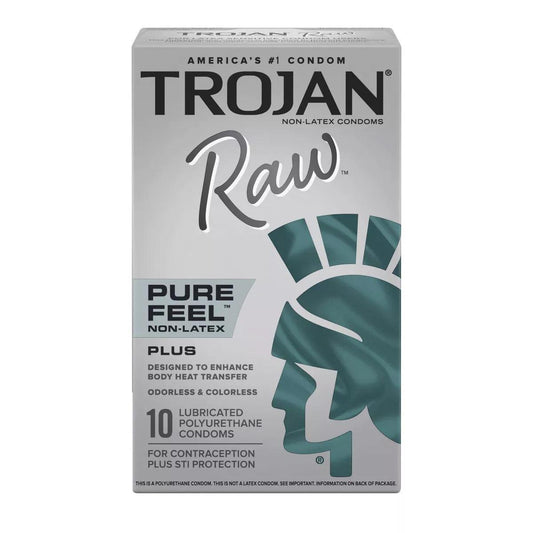 Trojan Raw Non-Latex 10 Pack - My Sex Toy Hub