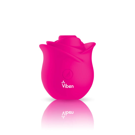 Zen Rose - Hot Pink - Handheld Rose Clitoral and Nipple Stimulator - My Sex Toy Hub